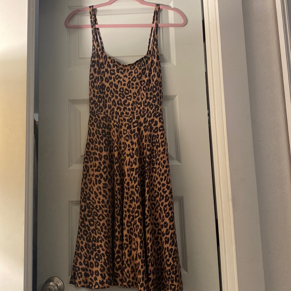 Reformation “Rou knit” leopard print dress, size Small